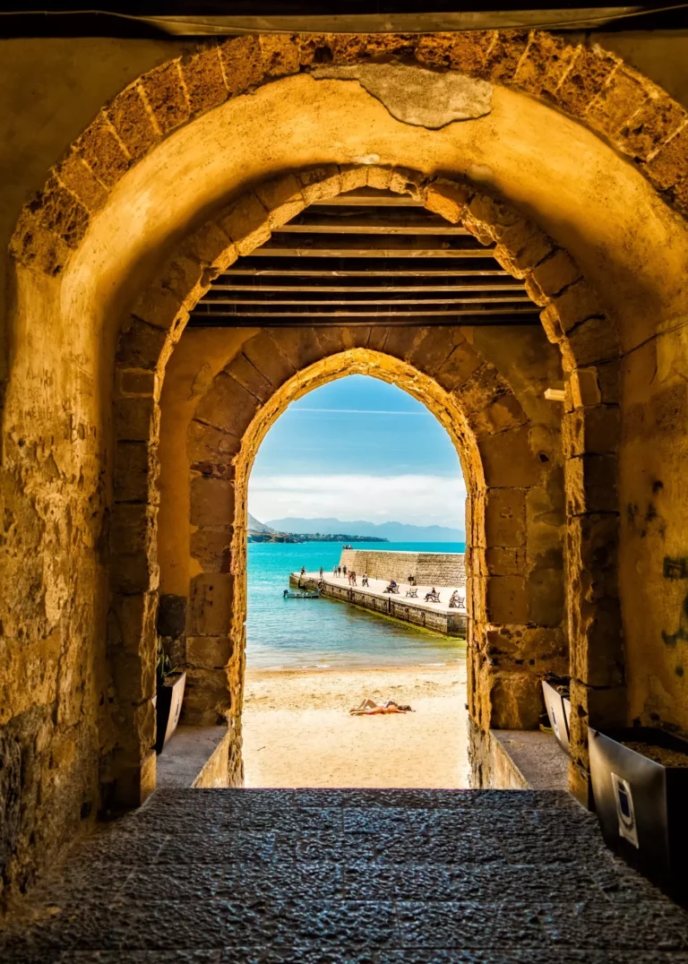 Cafalu Sicily - Archway to Beach.webp